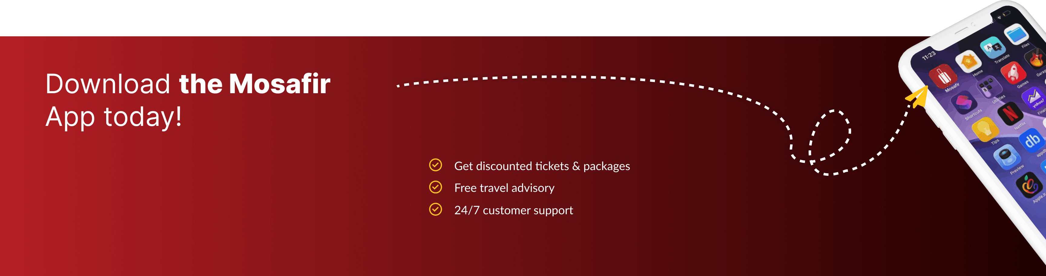trips Application Banner